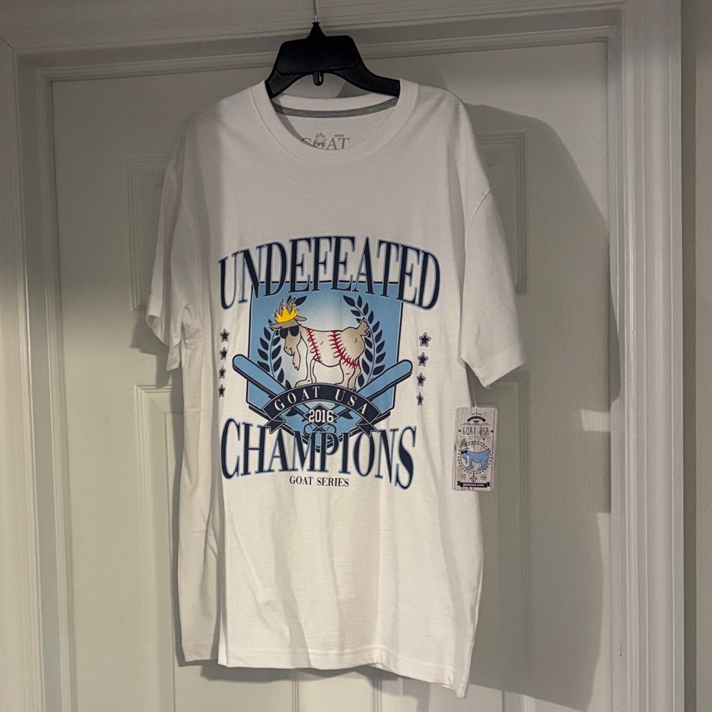 Men’s GOAT Undefeated Champions White T-Shirt